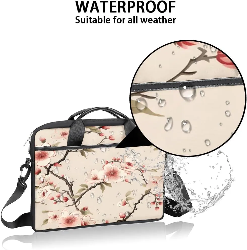 Laptop Shoulder Bag for 13-15 Inch Waterproof Laptop Sleeve Case Bag Slim Computer Carry Case Computer Cases for Laptops