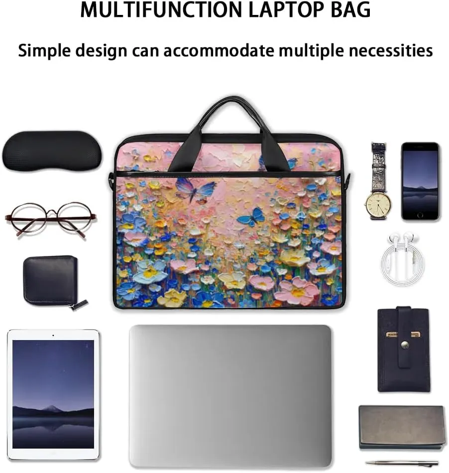 Laptop Shoulder Bag for 13-15 Inch Waterproof Laptop Sleeve Case Bag Slim Computer Carry Case Computer Cases for Laptops
