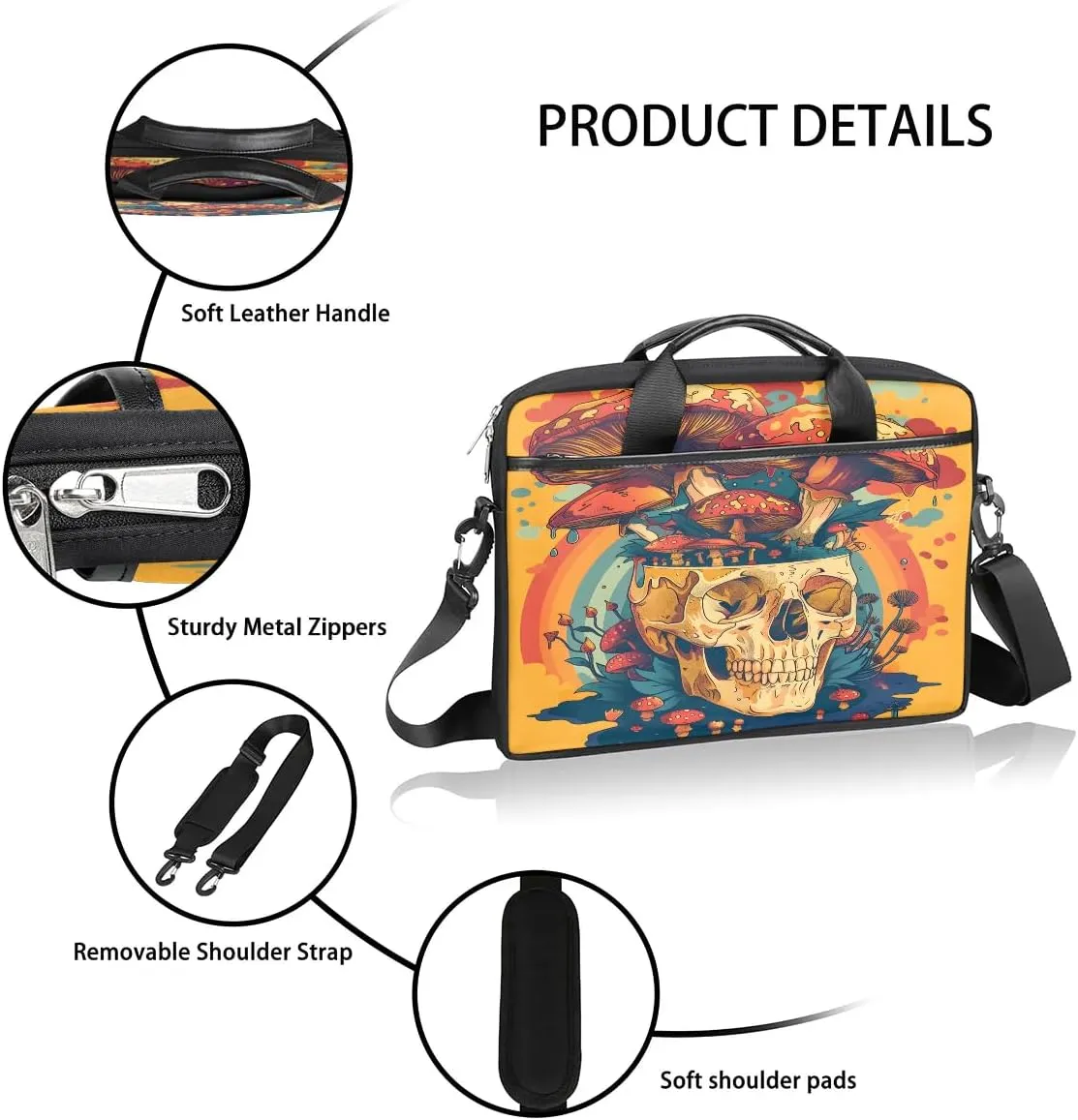 Laptop Shoulder Bag for 13-15 Inch Waterproof Laptop Sleeve Case Bag Slim Computer Carry Case Computer Cases for Laptops