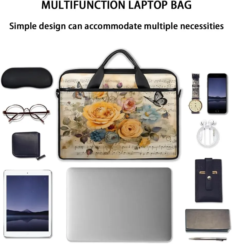 Laptop Shoulder Bag for 13-15 Inch Waterproof Laptop Sleeve Case Bag Slim Computer Carry Case Computer Cases for Laptops