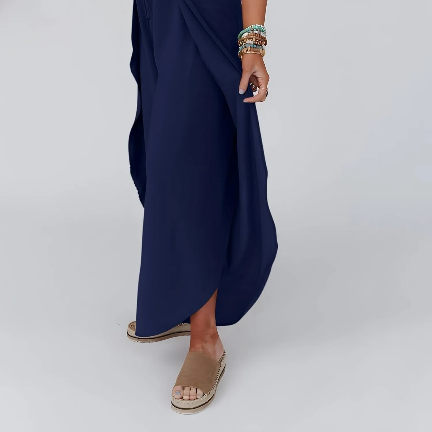 Linen Pants Women Wide Leg Summer Linen Pants Leg Drawstring Elastic High Waist Pant Linen Blend Pants Linen Outfit