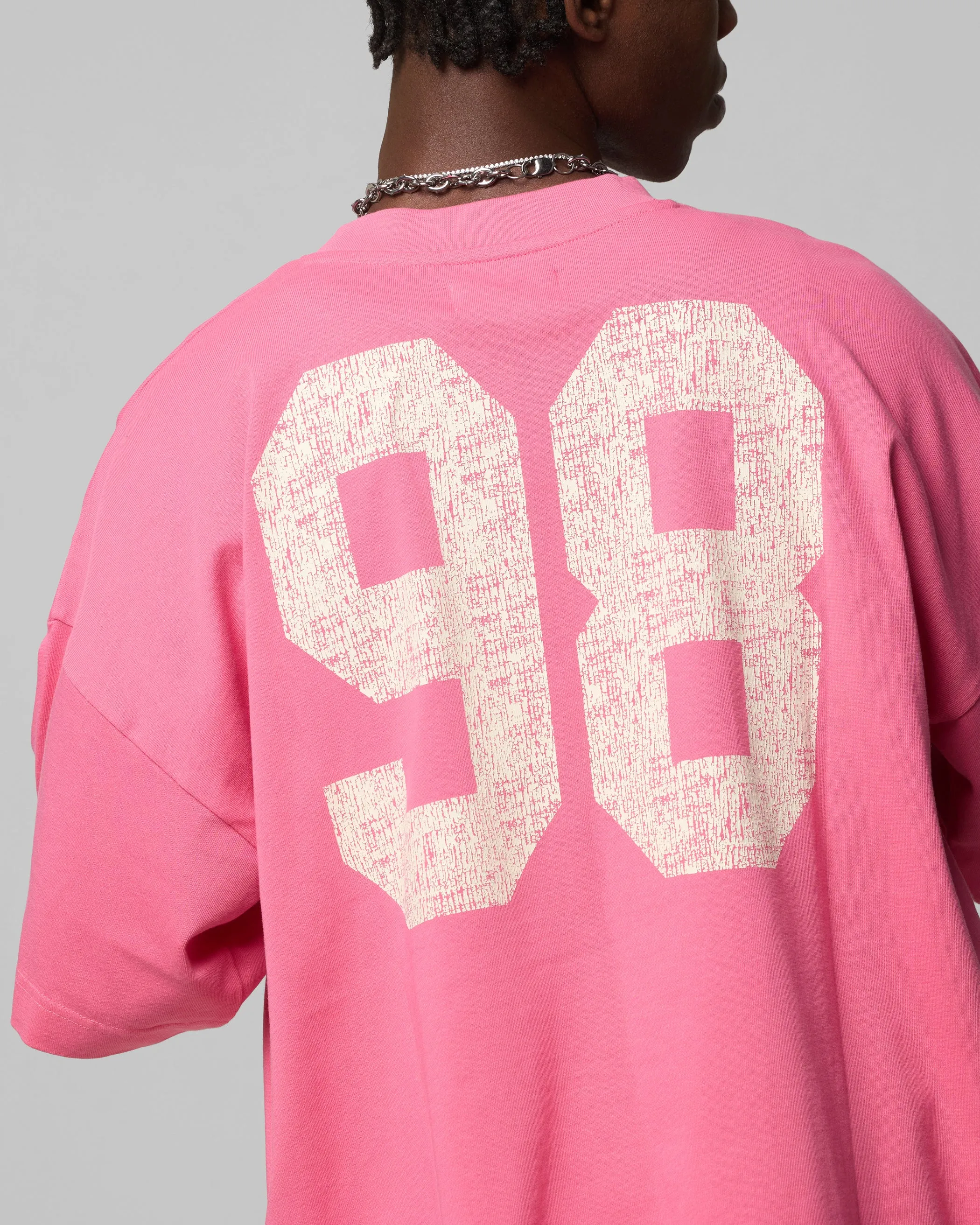 Loiter Human Box T-Shirt Pink