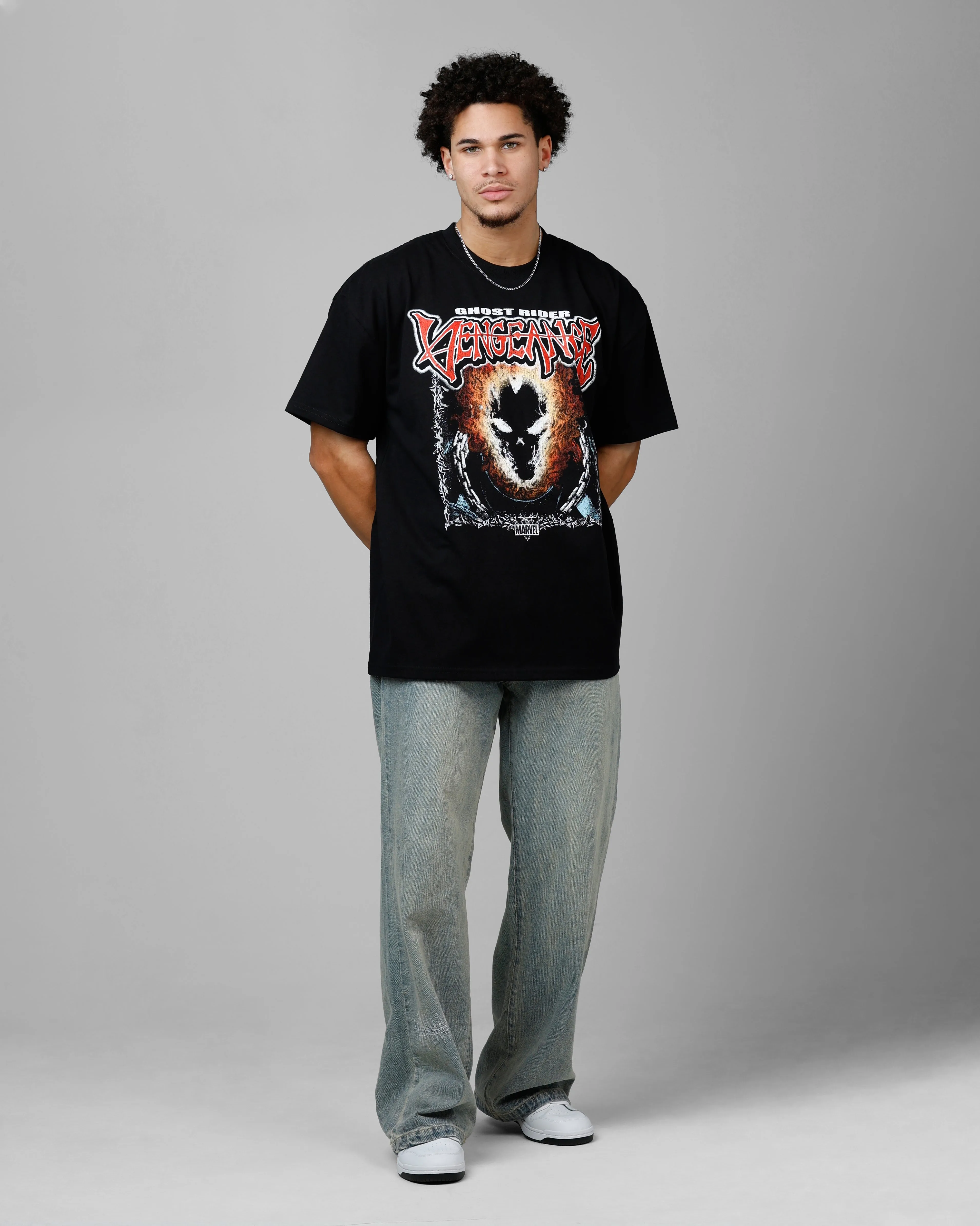 Loiter Marvel Ghost Rider Heavyweight T-Shirt Black