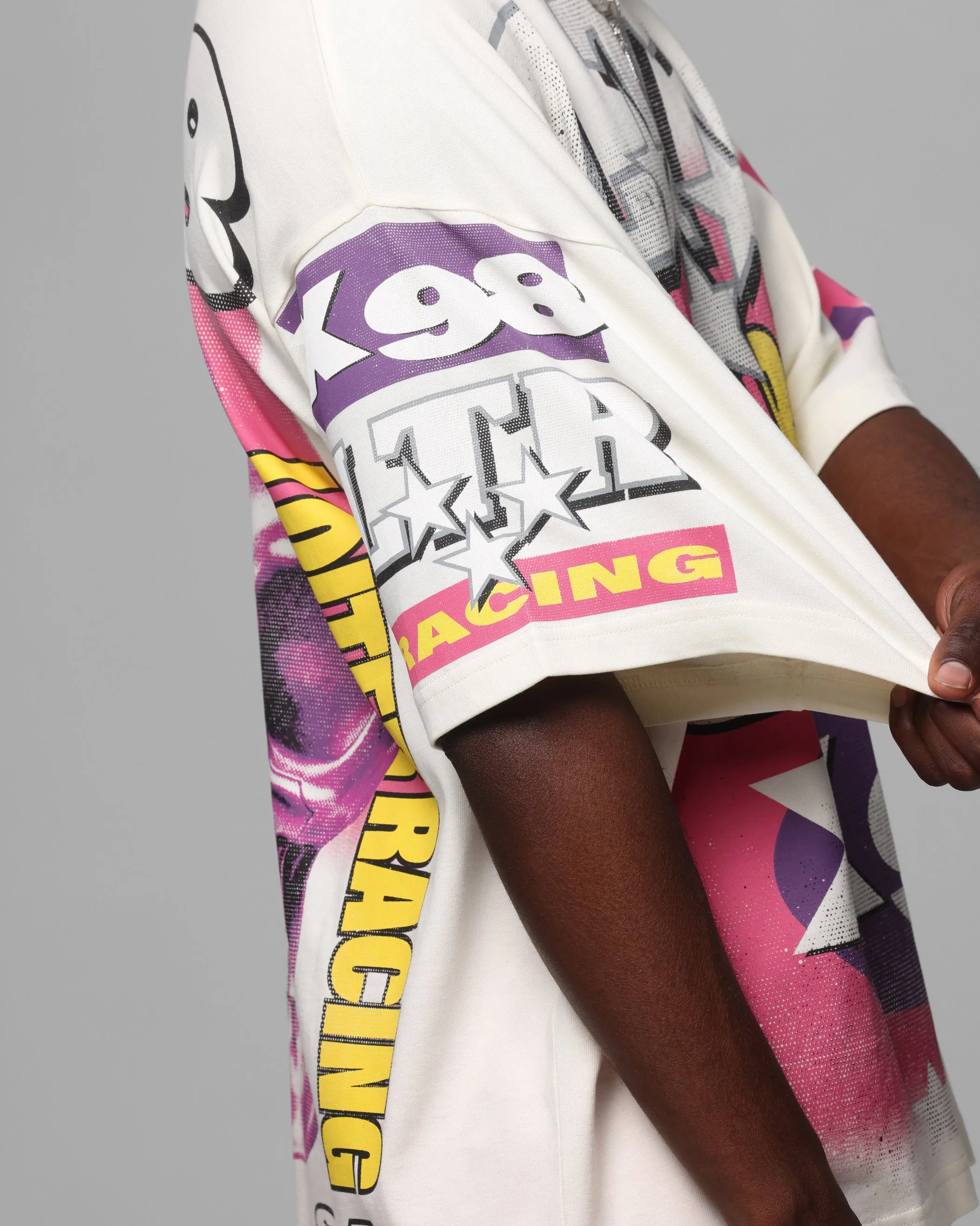Loiter Racer Box T-Shirt Off White