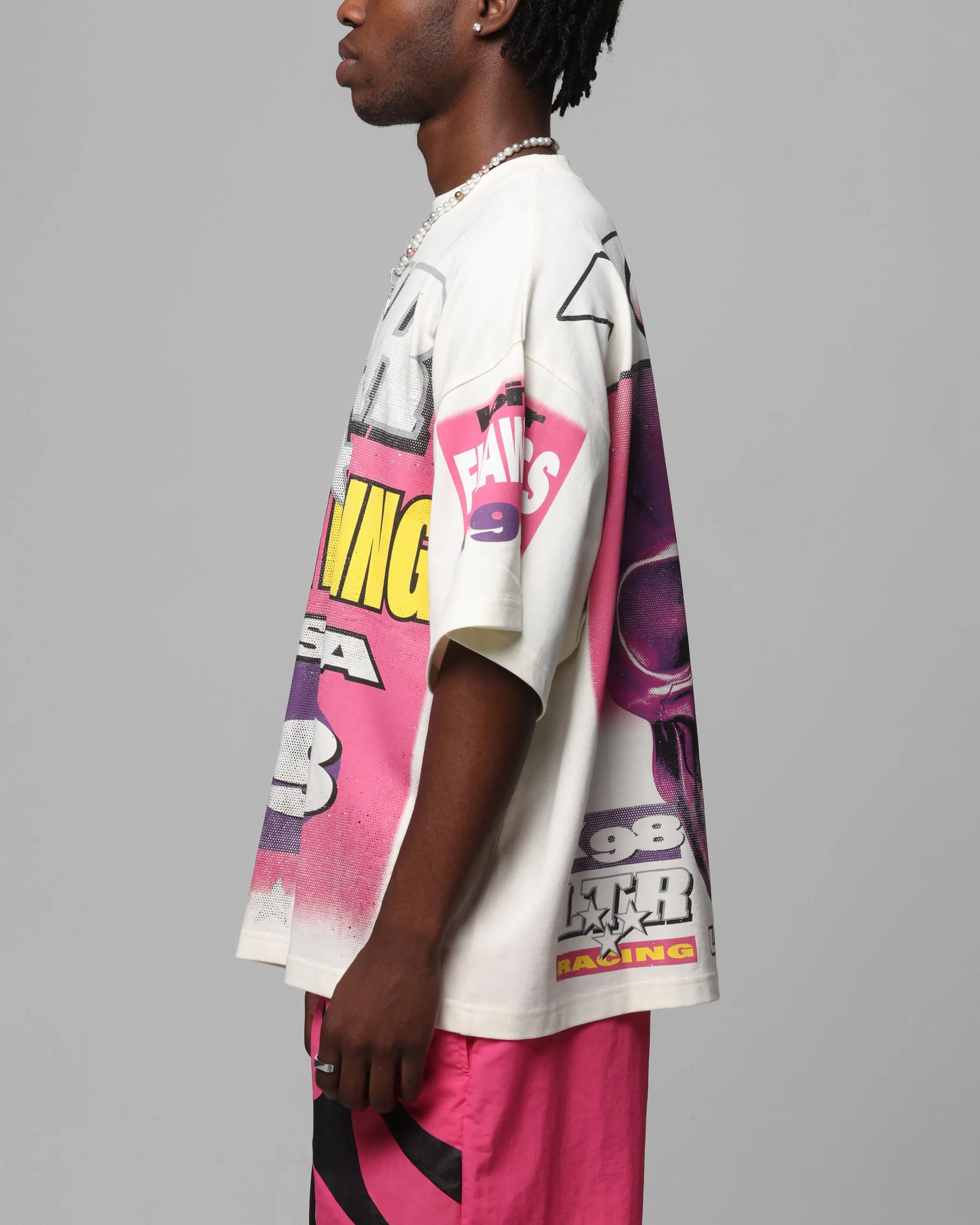 Loiter Racer Box T-Shirt Off White