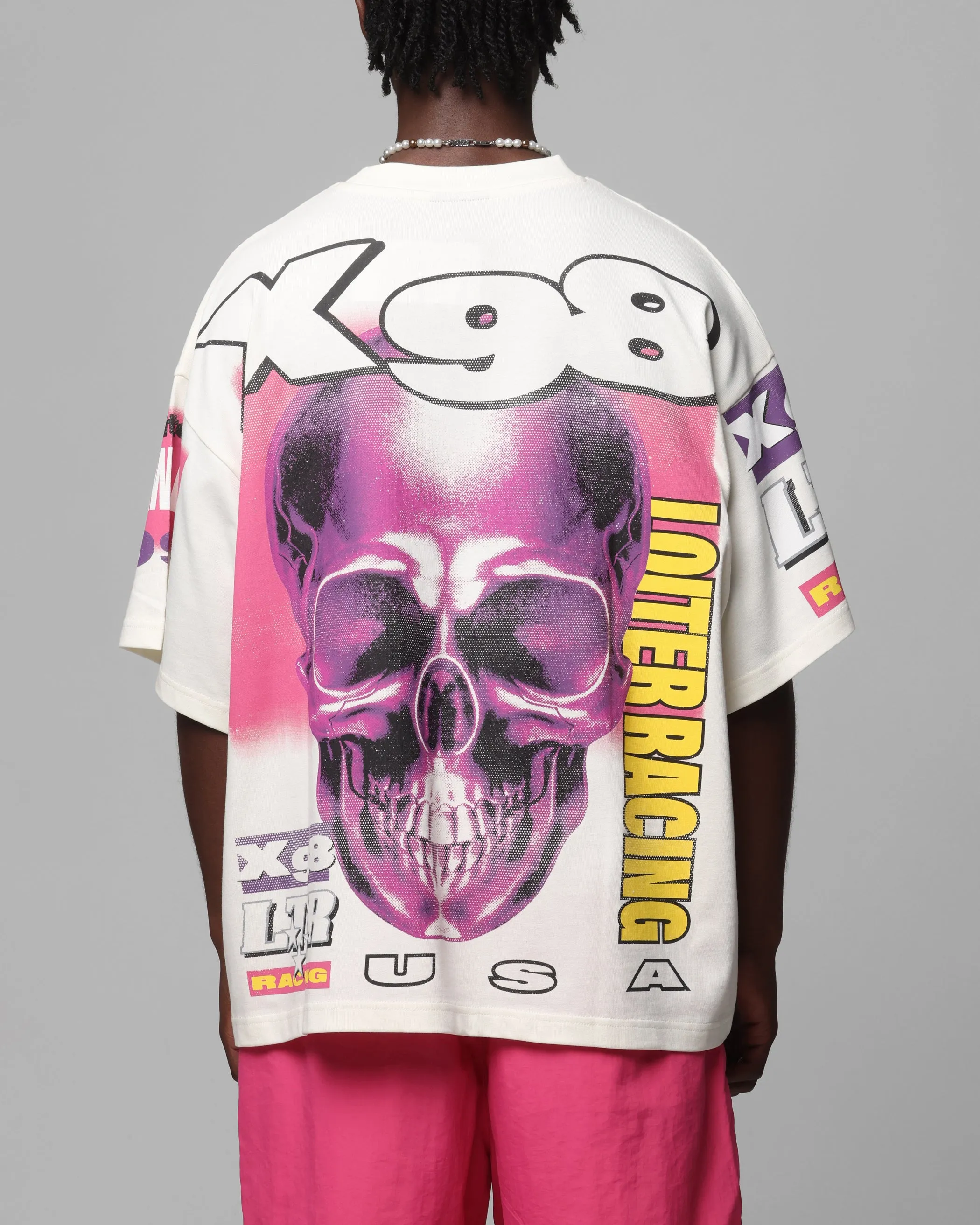 Loiter Racer Box T-Shirt Off White