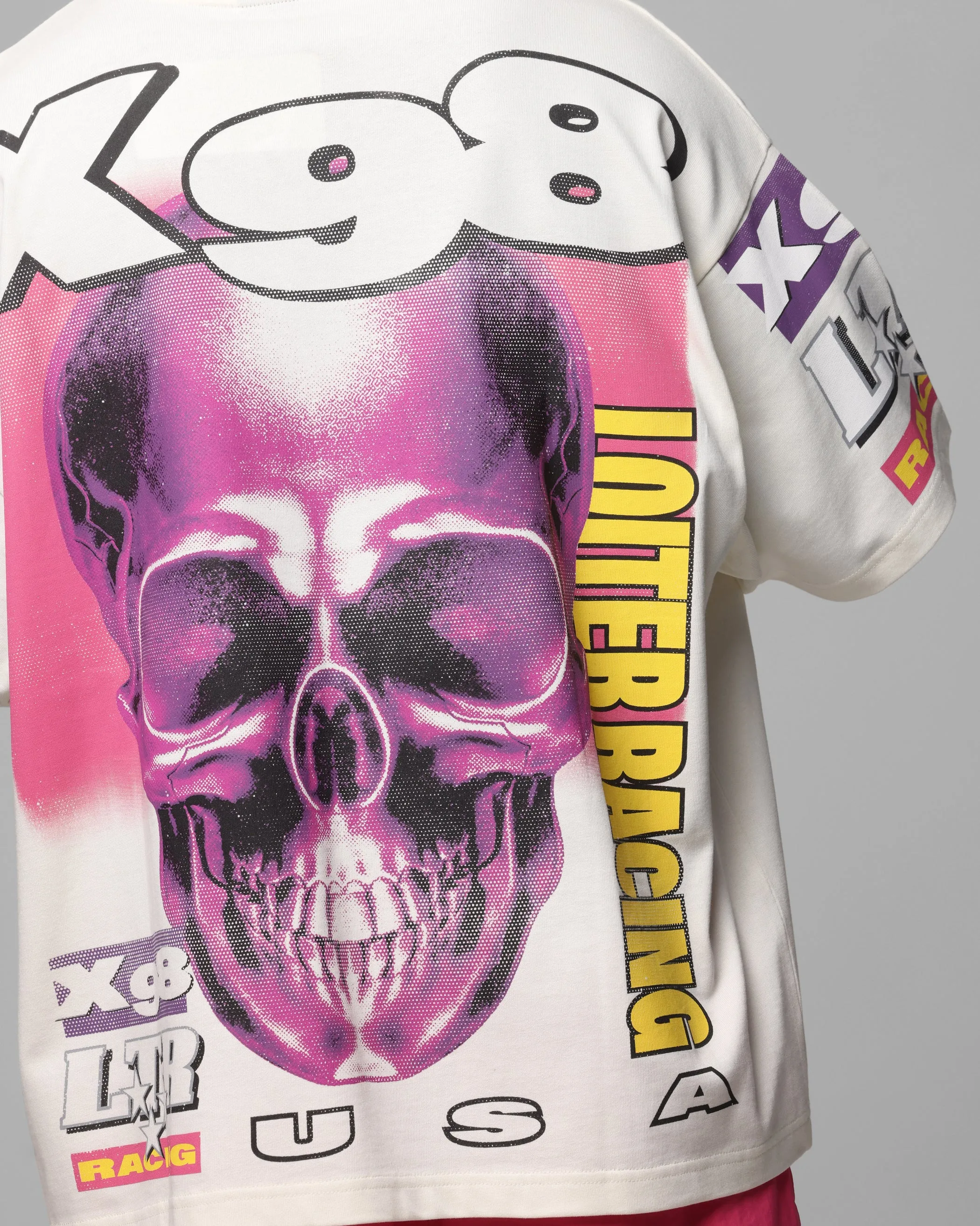 Loiter Racer Box T-Shirt Off White