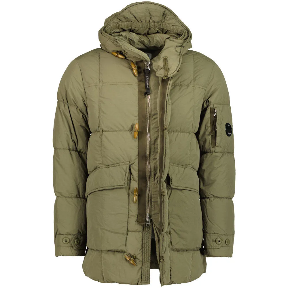 Long Flatt Nylon Down Lens Jacket