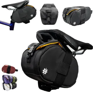 Lumiere & Co. Maximus Magnetic Bike Seat Bag  Quick-Attach Saddle Bag with AquaGuard Zippers, Secure Under-Seat Storage for Cycling Gear & Accessories