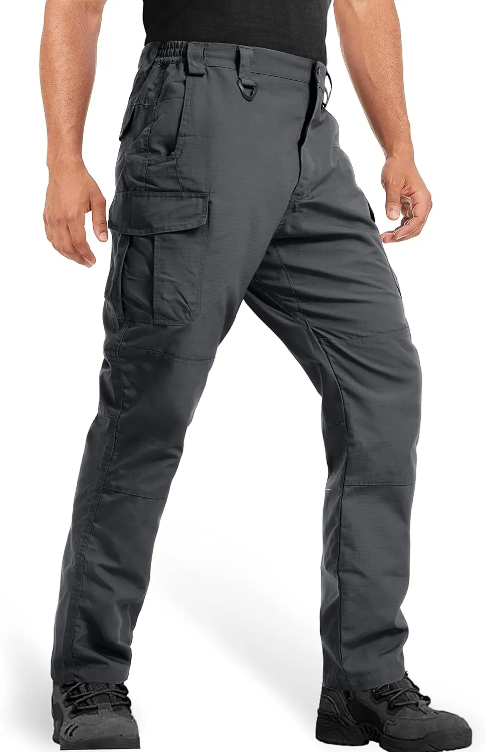 MAGCOMSEN Men's Tactical Pants 9 Pockets Ripstop, Water Repellent, Cargo Pants for Work, Hiking, Hunting(No Belt)