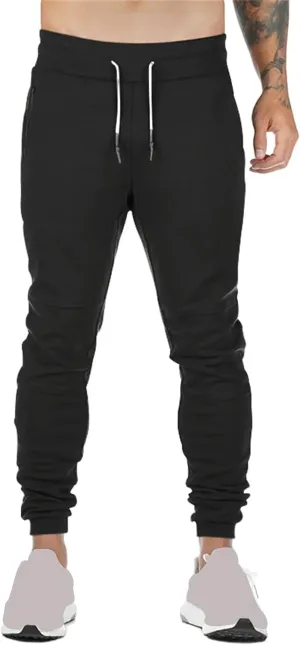 Mens Jogging Sweatpants Casual Lightweight Pants Slim Fit Straight Leg Elastic Track Pants Athletic Loose Trousers