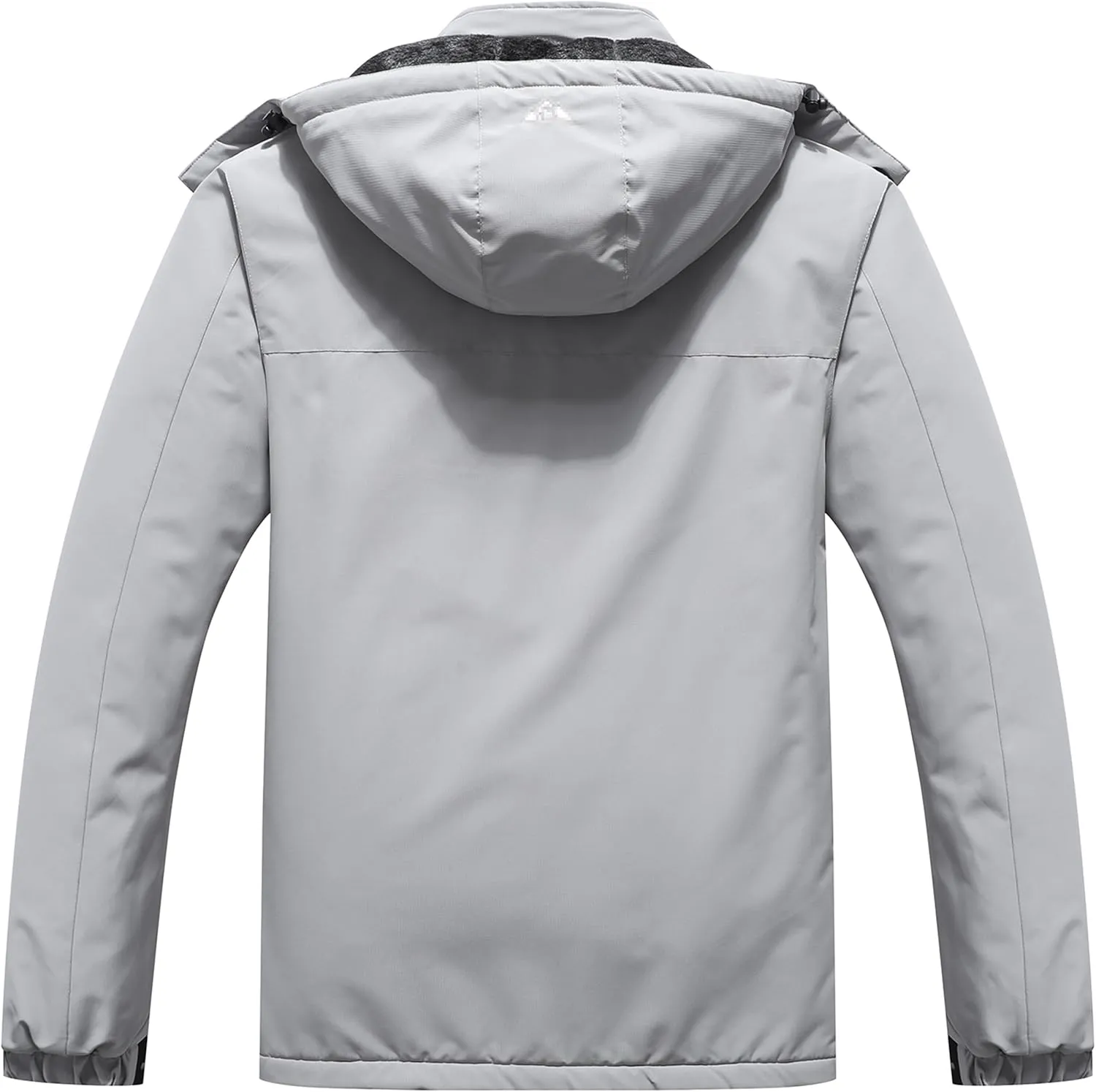 Men's Mountain Winter Coat Warm Fleece Ski Snow Jacket Waterproof Raincoat with Hood