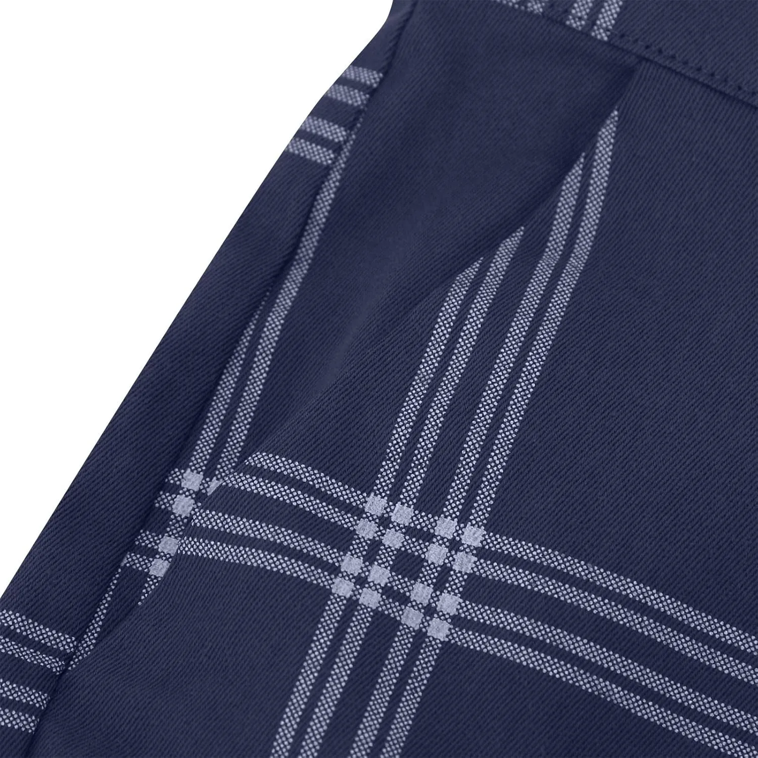 Mens Plaid Pants Skinny Dress Pants Stretch Slim Fit Business Casual Dress Chinos Pants for Men