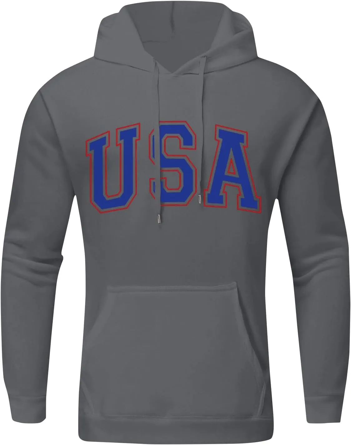 Mens Pullover Plus Size Long Sleeve Casual Loose Crewneck Hoodies