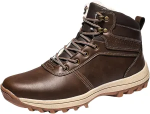 Men's Work Boots Steel Toe Hiking Sneakers Fur Lined Ankle Boot Women Workout Shoes Composite Toe Wide Outdoor Shoes Slip on Loafers Hike Grounded Footwear