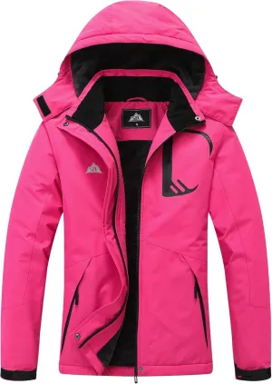 MOERDENG Women's Grey Winter Ski Jacket