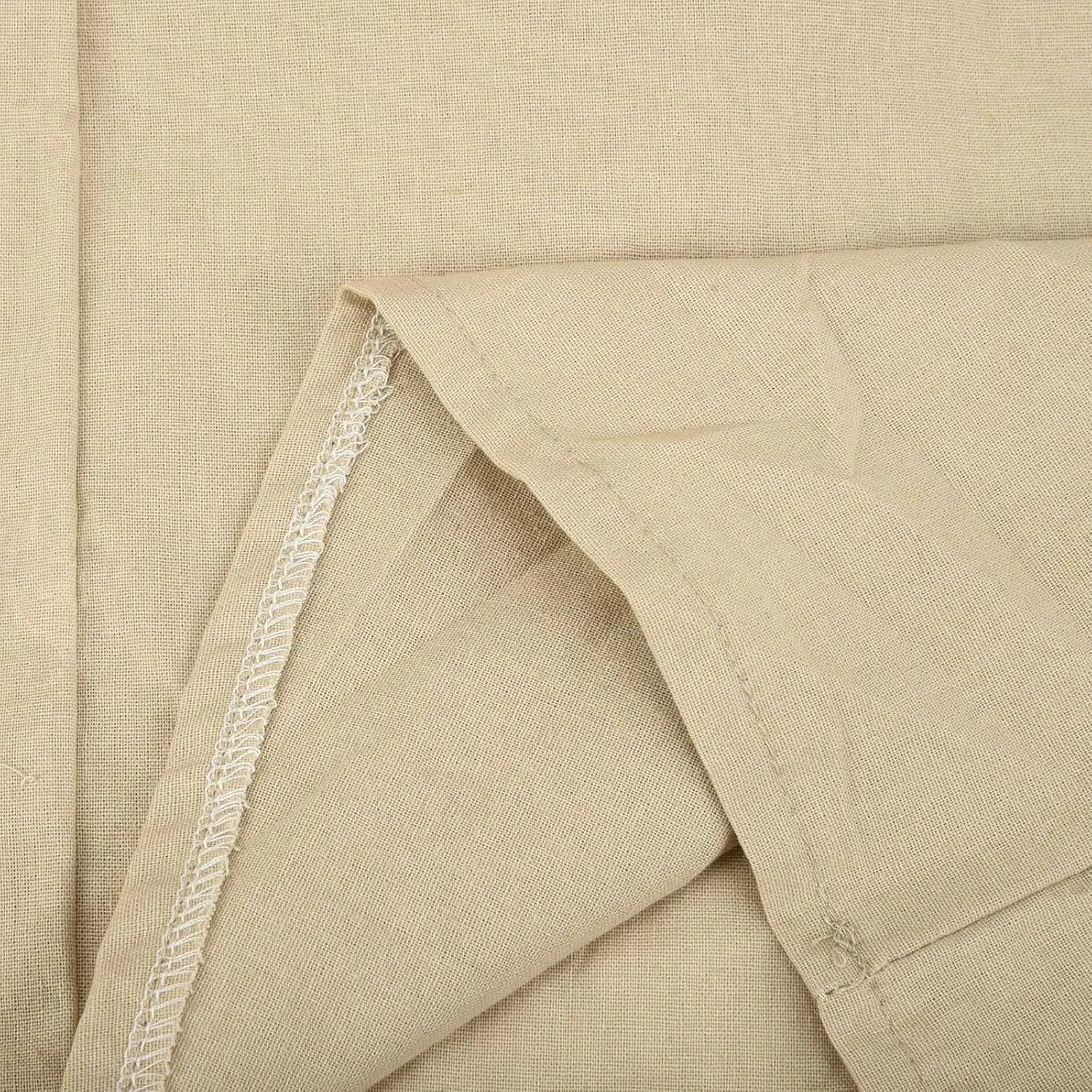 NATHGAM Wide Leg Trousers for Women Loose Fit Cotton Linen Elastic Waist Pants Summer Flowy Long Palazzo Pants with Pockets