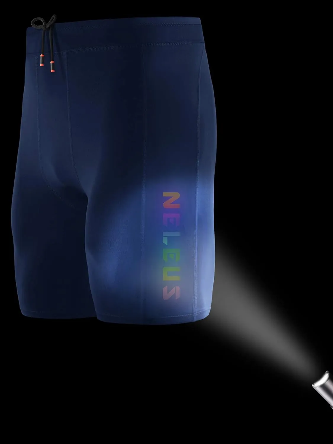 NELEUS Men's 3 Pack Running Compression Shorts with Pockets