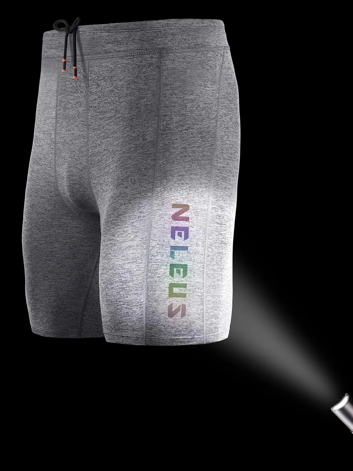 NELEUS Men's 3 Pack Running Compression Shorts with Pockets