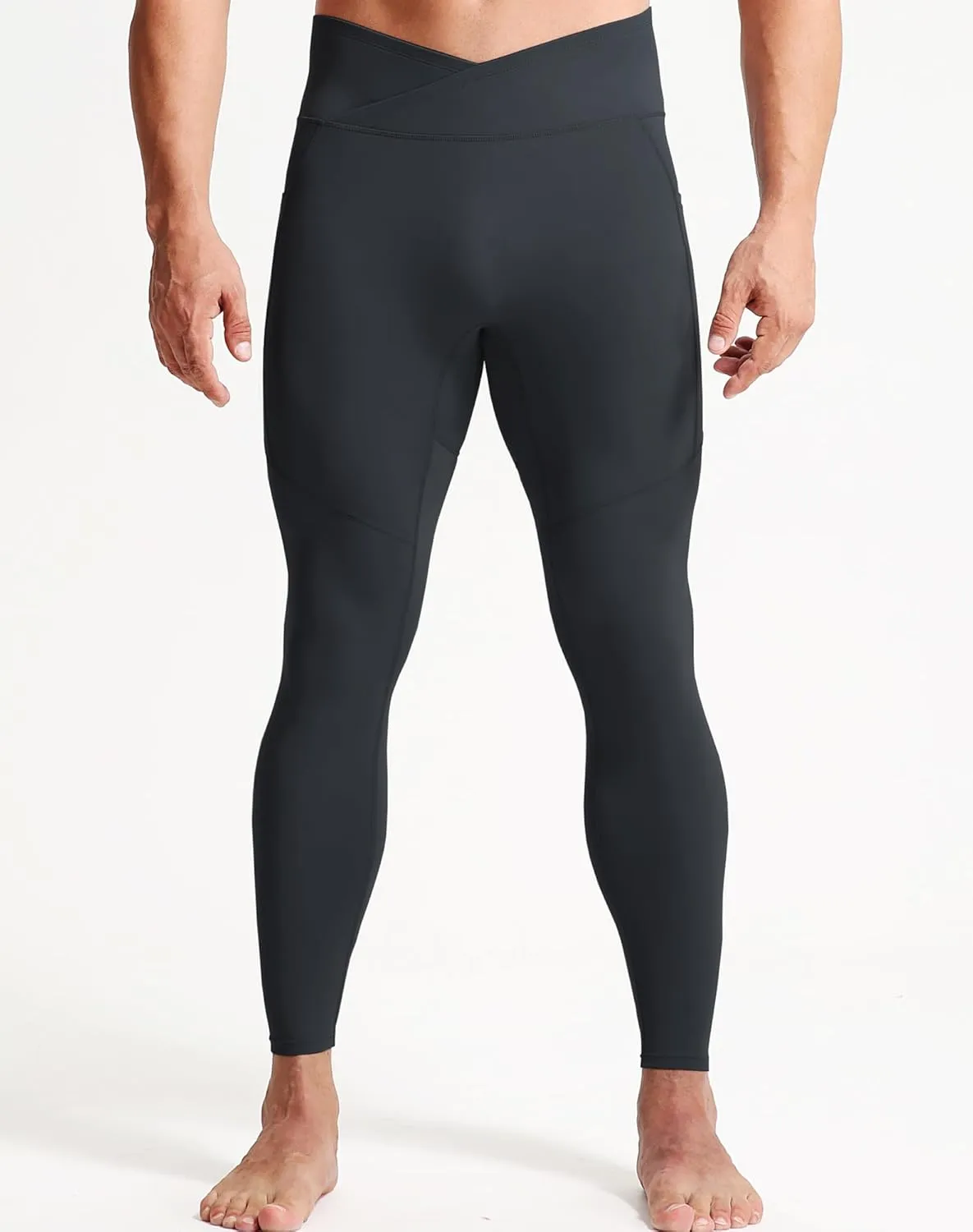 NELEUS Men's Compression Baselayer Running Tights Gym Leggings with Pockets
