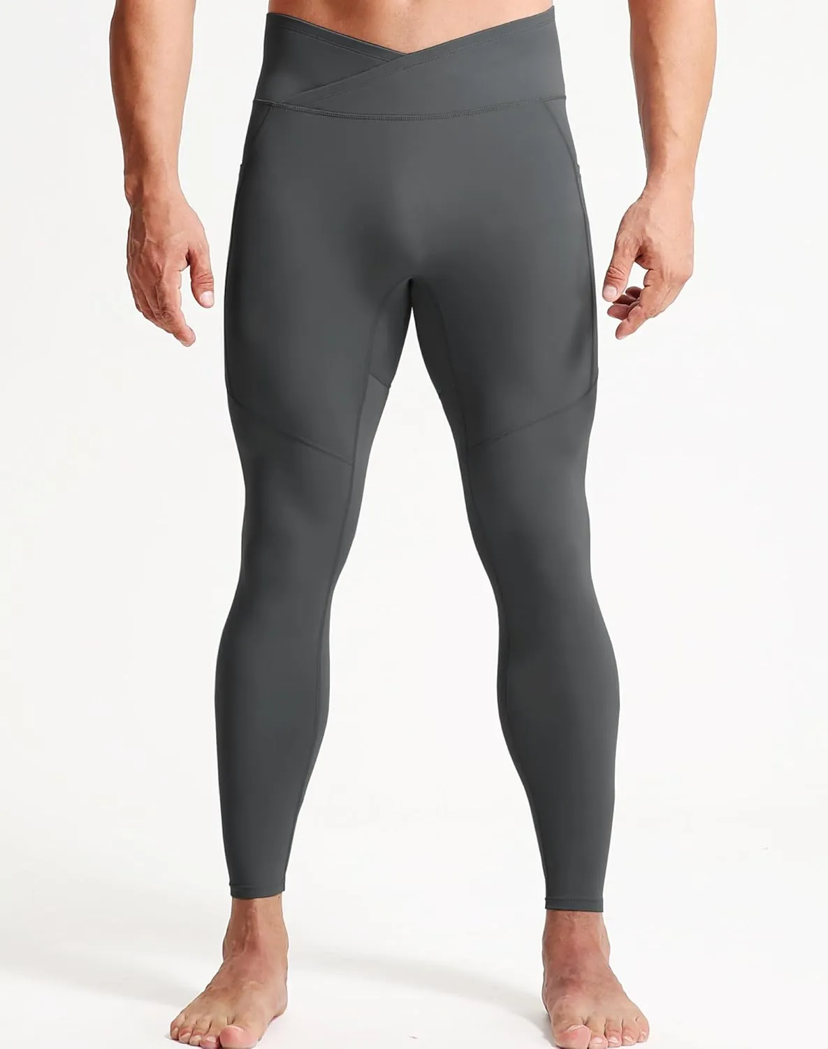 NELEUS Men's Compression Baselayer Running Tights Gym Leggings with Pockets