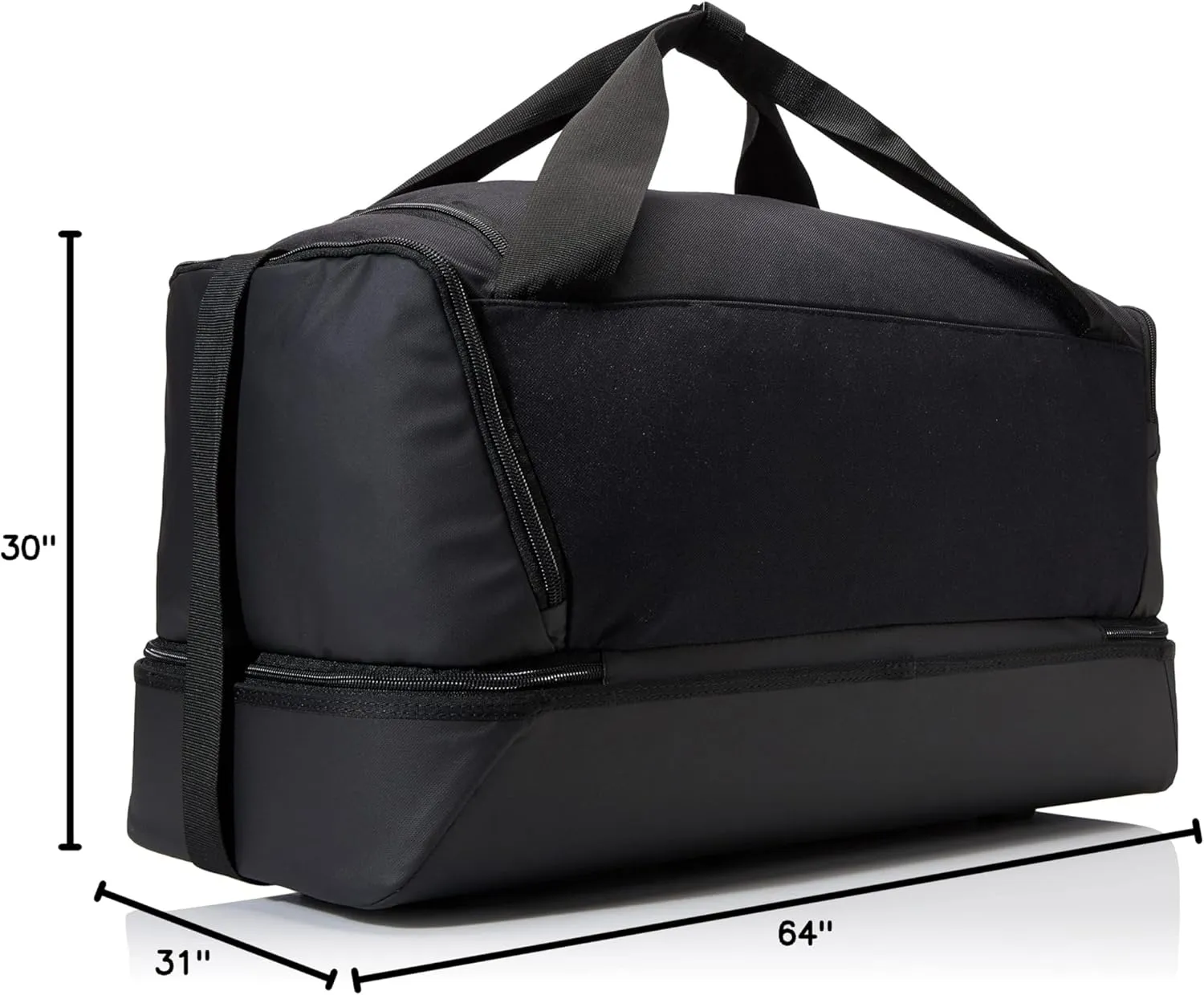 Nike Women's Gym Bag - Black/Black/White - XS