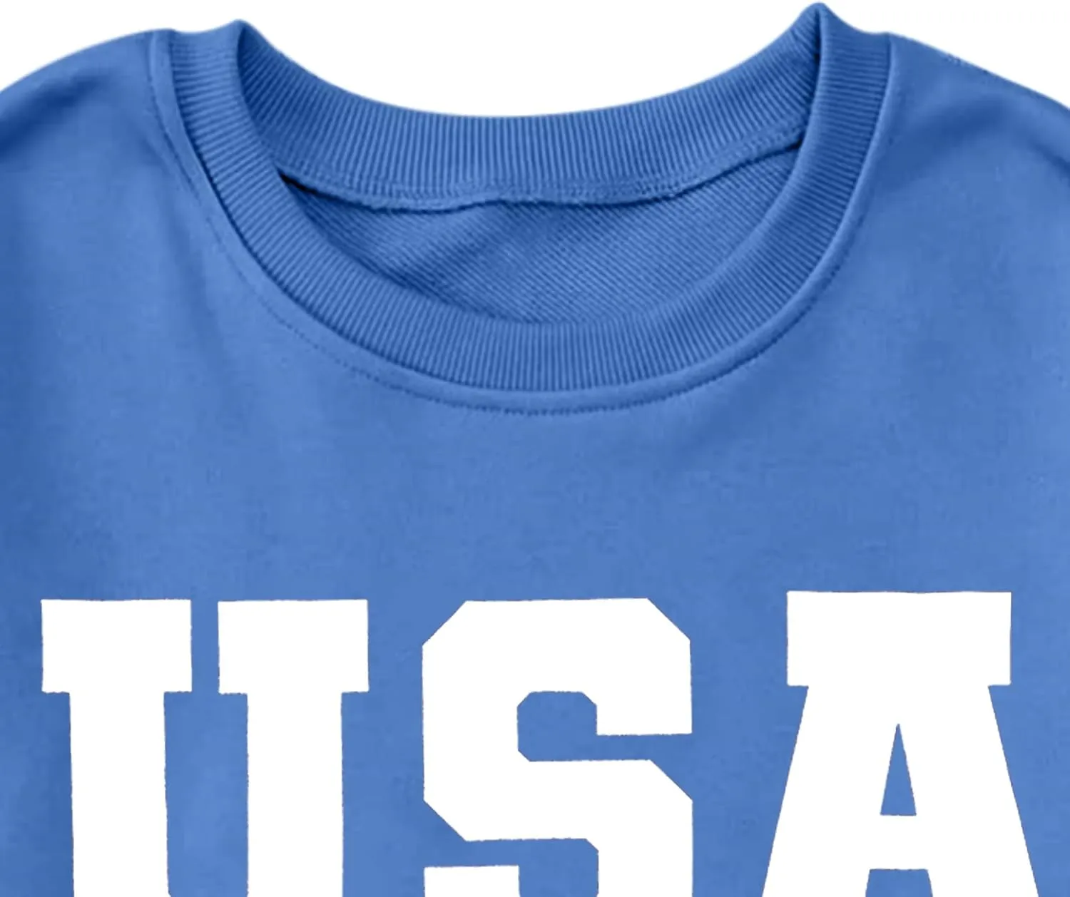 Oversized Usa Sweatshirt Women: Patriotic Tshirt 4th July Shirt Long Sleeve Casual Pullover Tops