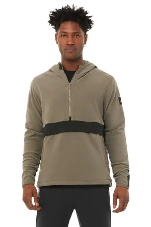 Polar Fleece - Olive Branch/Black