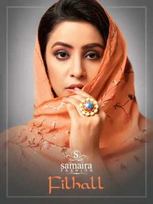 Samaira Fashion Presents Filhall Maslin Silk Heavy Embroidered Suits