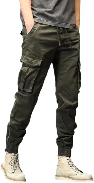 sdbrld Cargo Pants For Men Men's Ripstop Tactical Pants Lightweight Fashion Outdoor Hiking Water Resistant Pants with Pockets