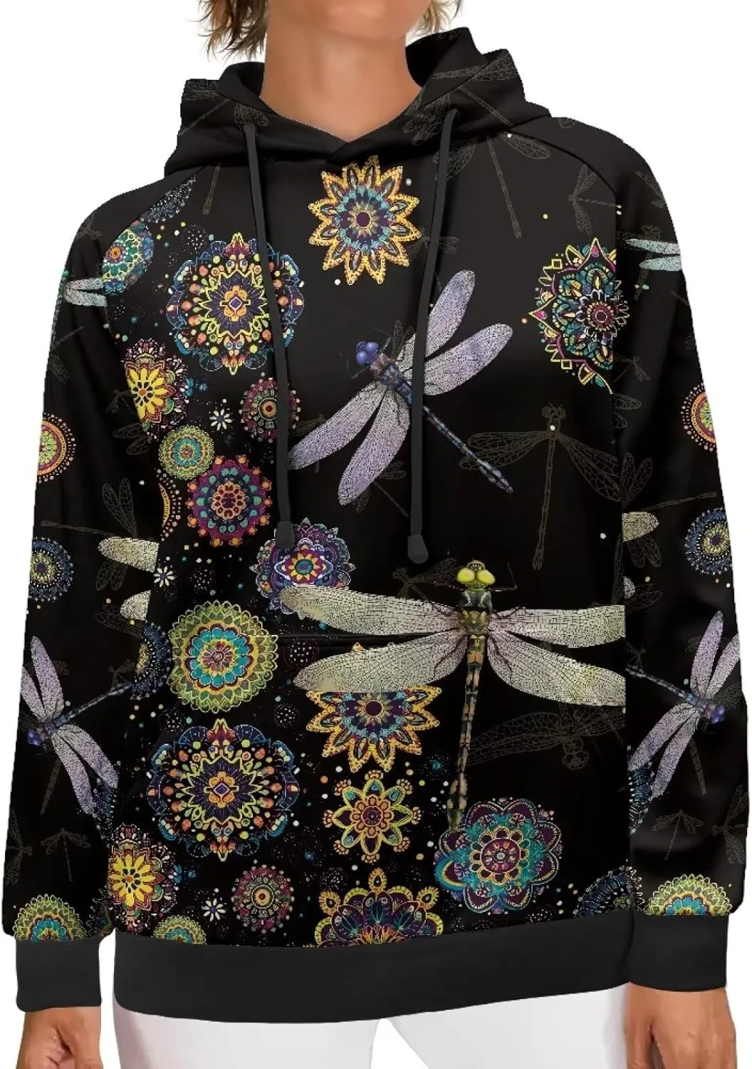 Showudesigns Sweatshirts for Women Pullover Hoodies Long Sleeve Tops Fall Sweater 2XS-4XL