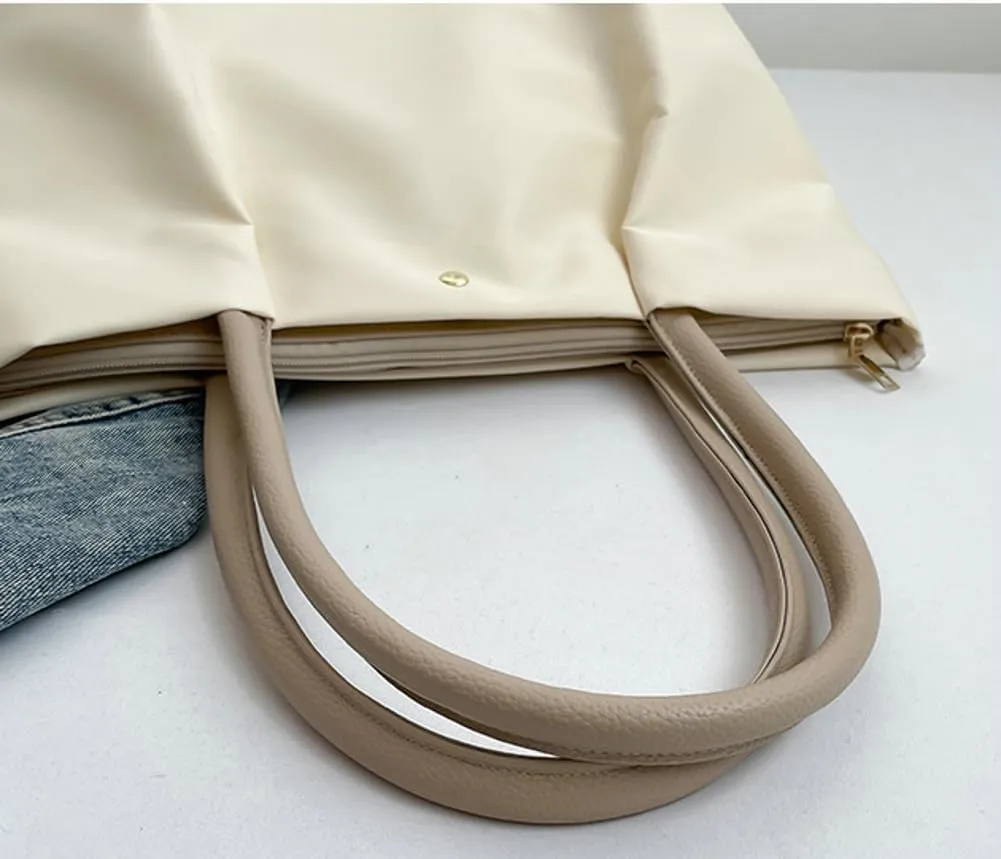 Slouchy Nylon Multiple Pockets Tote Bag Women Trendy Underarm Shoulder Hobo Bags Crossbody Purse Satchel Tote Handbag