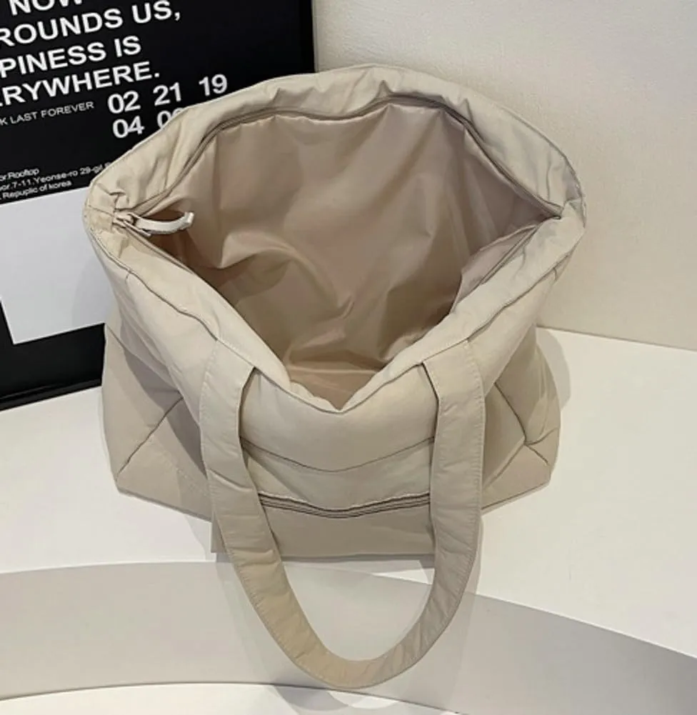 Slouchy Nylon Tote Bag Women Trendy Underarm Shoulder Hobo Bags Crossbody Purse Satchel Travel College Tote Handbag 2025