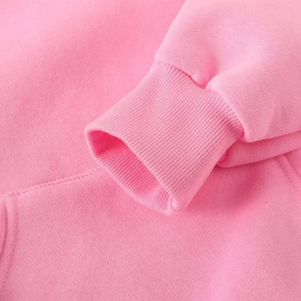 Spring&Gege Youth Solid Fleece Hoodies Pullover Hooded Sweatshirts for Children (3-12 Years)