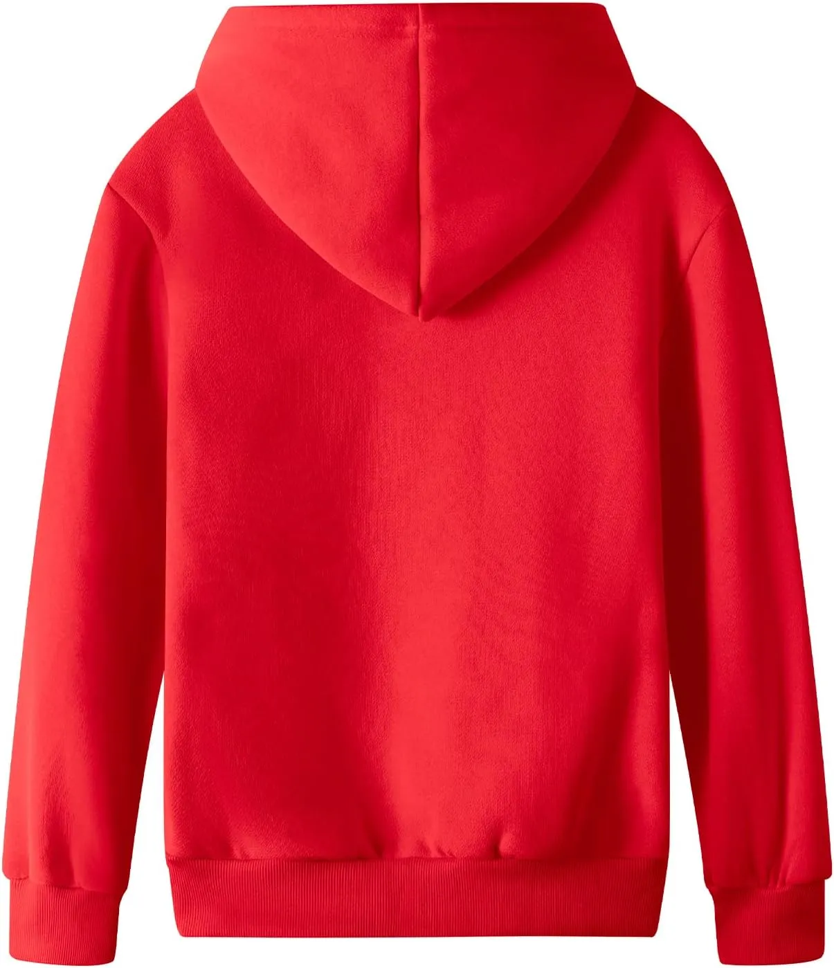 Spring&Gege Youth Solid Fleece Hoodies Pullover Hooded Sweatshirts for Children (3-12 Years)