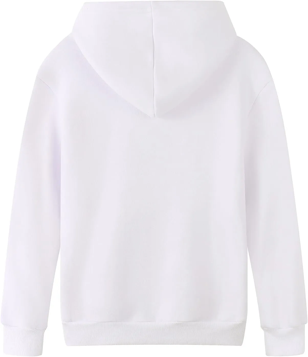 Spring&Gege Youth Solid Fleece Hoodies Pullover Hooded Sweatshirts for Children (3-12 Years)