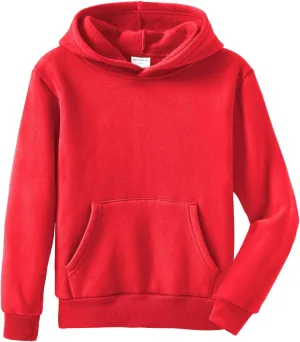 Spring&Gege Youth Solid Fleece Hoodies Pullover Hooded Sweatshirts for Children (3-12 Years)