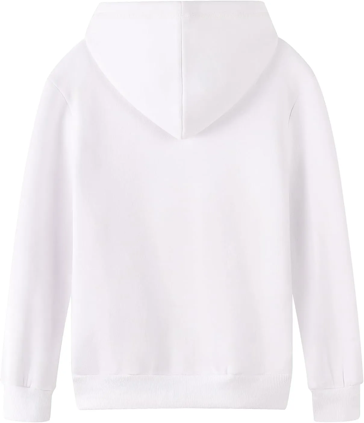 Spring&Gege Youth Solid Fleece Hoodies Soft Full Zip Hooded Sweatshirts for Children (3-12 Years)