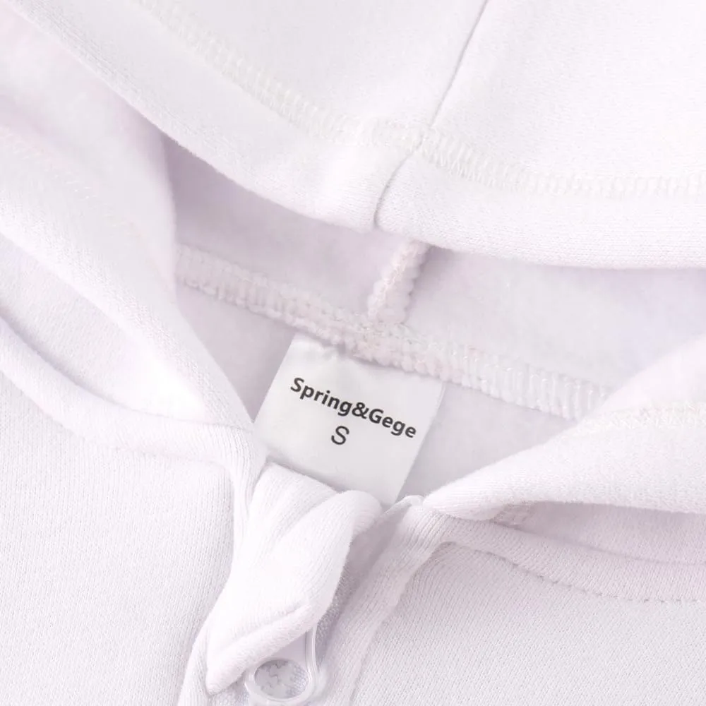 Spring&Gege Youth Solid Fleece Hoodies Soft Full Zip Hooded Sweatshirts for Children (3-12 Years)