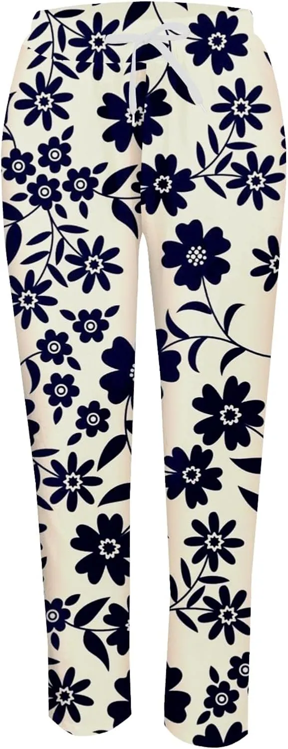 Straight Linen Pants Summer Capris for Women Plus Size Petite Cotton Wide Leg Linen Yoga Pants