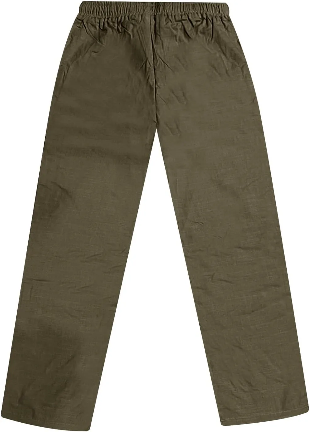 Sweatpants for Men Sport Tapered Tactical Slacks Mens Elastic Waist Solid Color Split Ripstop Fitted Joggers