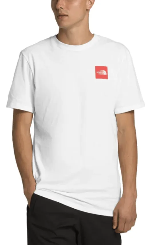 THE NORTH FACE BOX NSE TEE - WHITE/RED