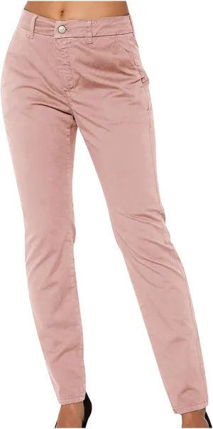 Trendy Business Casual Pants for Women 2024 Button Waist Solid Color Slim Trousers with Pockets Summer Work Pants