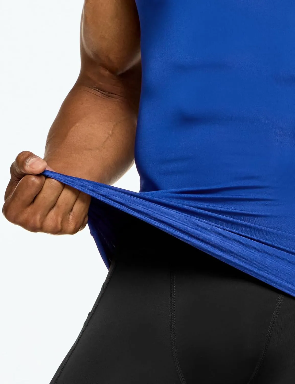TSLA Men's Athletic Compression Sleeveless Tank Top, Cool Dry Sports Running Basketball Workout Base Layer