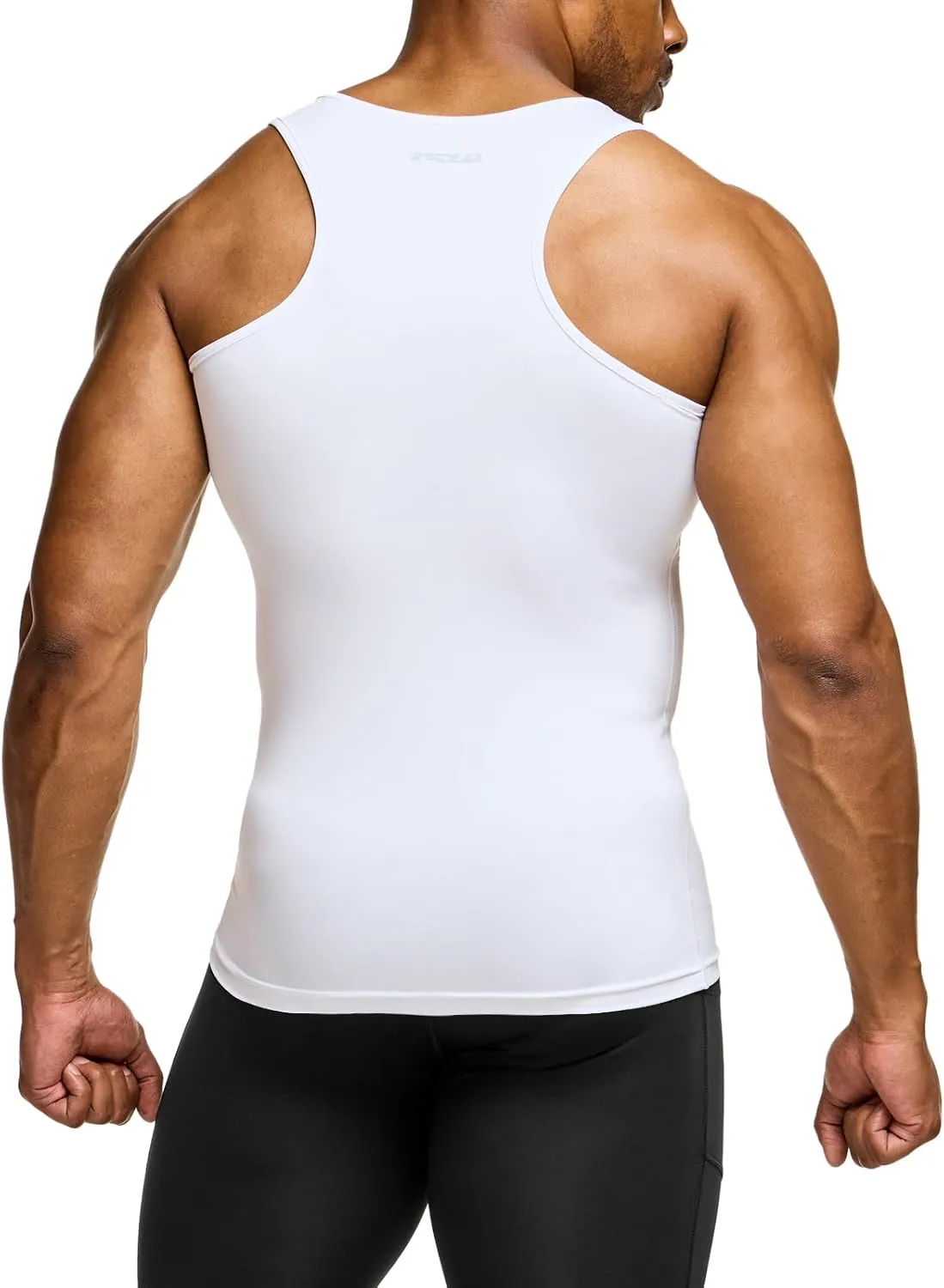 TSLA Men's Athletic Compression Sleeveless Tank Top, Cool Dry Sports Running Basketball Workout Base Layer