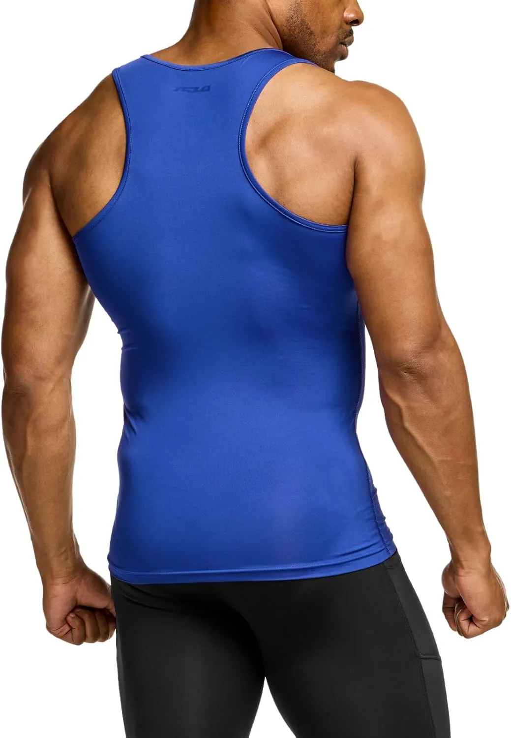 TSLA Men's Athletic Compression Sleeveless Tank Top, Cool Dry Sports Running Basketball Workout Base Layer