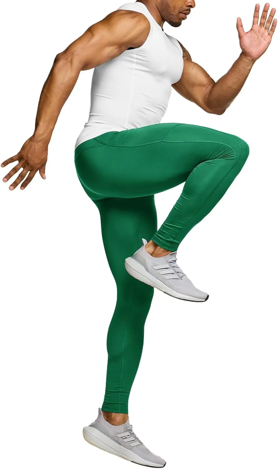 TSLA Men's Compression Pants, Cool Dry Athletic Workout Running Leggings Tights with Pockets