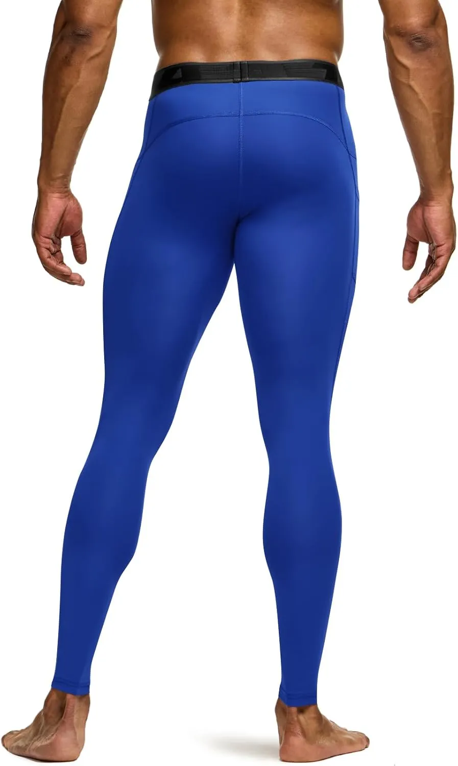 TSLA Men's Compression Pants, Cool Dry Athletic Workout Running Leggings Tights with Pockets