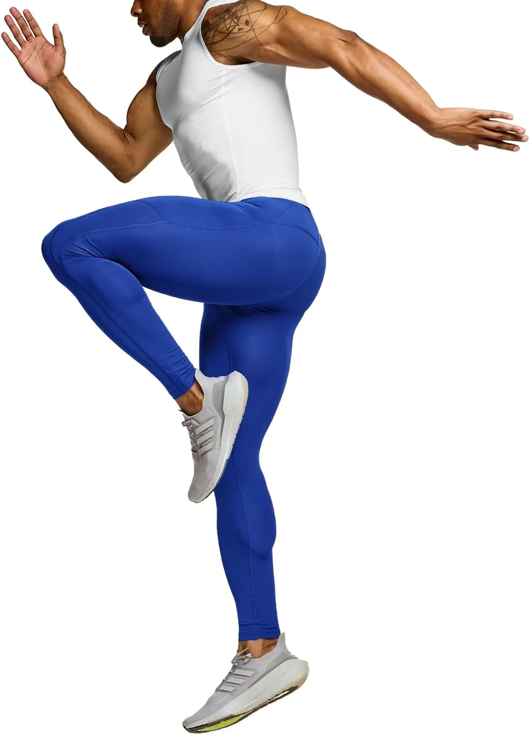 TSLA Men's Compression Pants, Cool Dry Athletic Workout Running Leggings Tights with Pockets