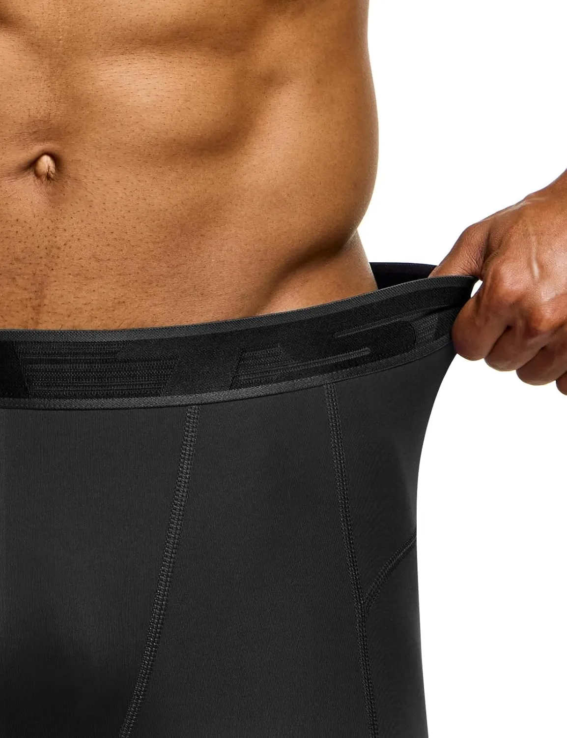 TSLA Men's Compression Pants, Cool Dry Athletic Workout Running Leggings Tights with Pockets